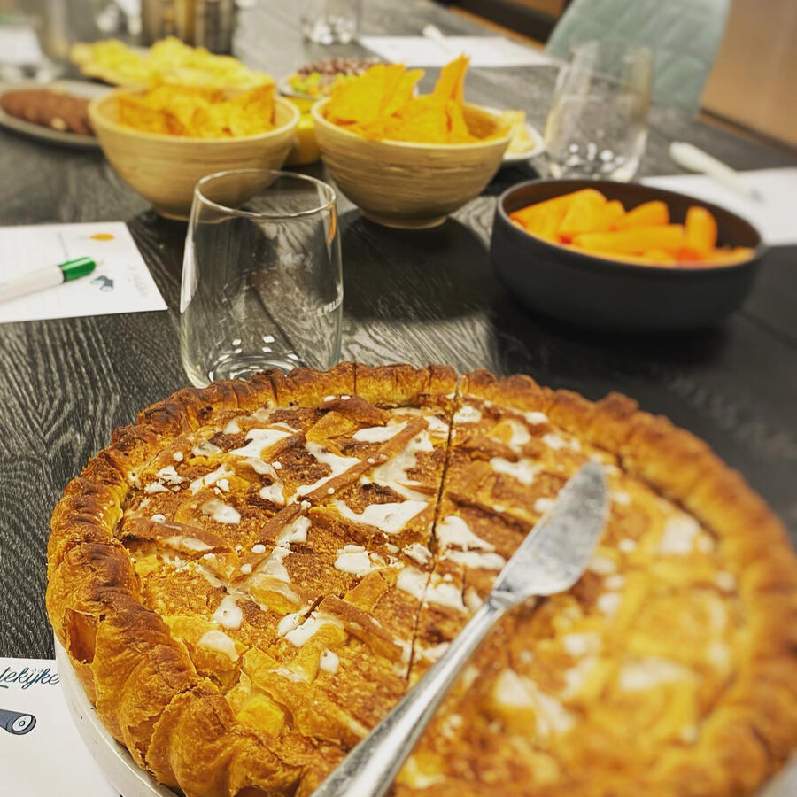 Hapjes tijdens de workshop